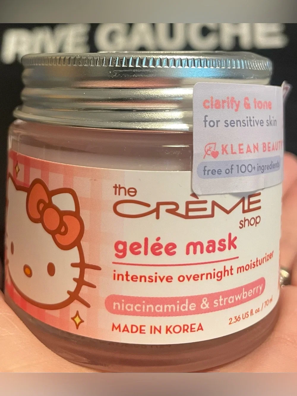 Creme Shoppe  Hello Kitty Niacinamide & Strawberry Gelée Mask
